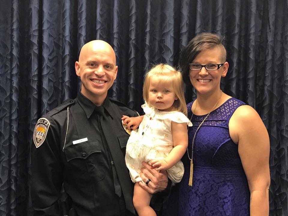 Police Officer swearing in ceremony. Dakota, Renay, and Vanellope  as Dakota was sworn in as an officer. We thought this was "the right thing" that would lead our family to success, but it turns out, our legacy would be build upon a differnt foundation.