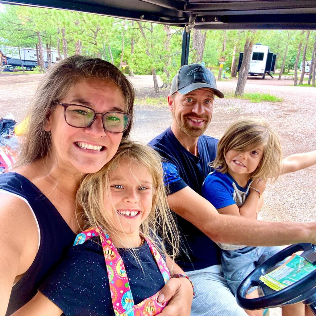 Our family team working at the campground our first year in South Dakota. Multiple streams of income wer important, and this one served us for the time.